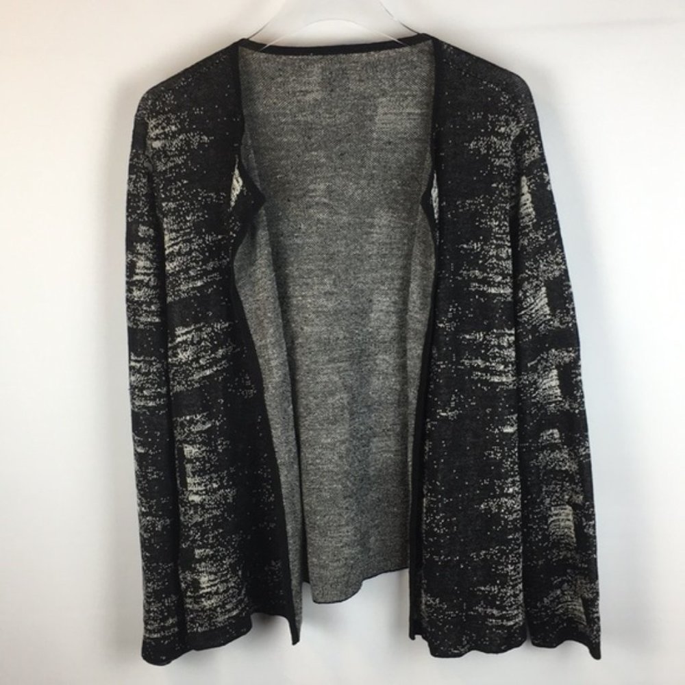 Eileen Fisher Black and White Cardigan - Picture 4 of 9